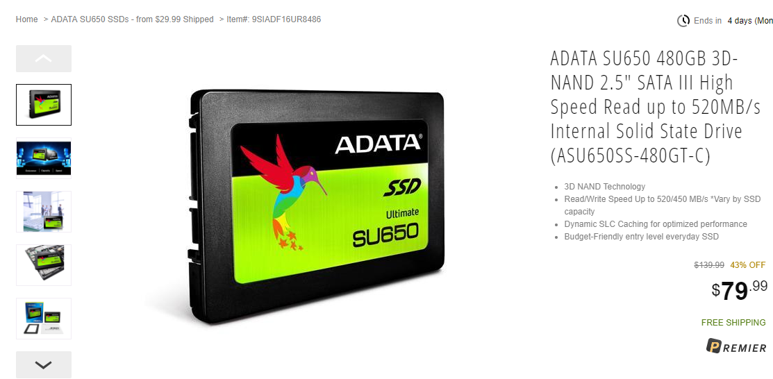 A data premier. Твердотельный накопитель ADATA Ultimate su655 240gb. SSD Ultimate su650 120gb.